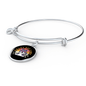 Crazy Cat Lady Bracelet Stainless Steel or 18k Gold Circle Bangle-Express Your Love Gifts