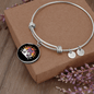 Crazy Cat Lady Bracelet Stainless Steel or 18k Gold Circle Bangle-Express Your Love Gifts