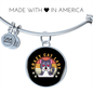 Crazy Cat Lady Bracelet Stainless Steel or 18k Gold Circle Bangle-Express Your Love Gifts