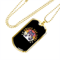 Crazy Cat Lady Necklace Stainless Steel or 18k Gold Dog Tag 24" Chain-Express Your Love Gifts