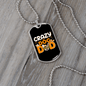 Crazy Dog Dad Necklace Stainless Steel or 18k Gold Dog Tag 24" Chain-Express Your Love Gifts