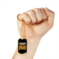 Crazy Dog Dad Necklace Stainless Steel or 18k Gold Dog Tag 24" Chain-Express Your Love Gifts