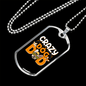 Crazy Dog Dad Necklace Stainless Steel or 18k Gold Dog Tag 24" Chain-Express Your Love Gifts