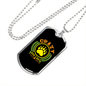 Crazy Dog Lady Paw Necklace Stainless Steel or 18k Gold Dog Tag 24" Chain-Express Your Love Gifts