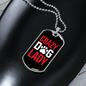 Crazy Dog Lady Red Necklace Stainless Steel or 18k Gold Dog Tag 24" Chain-Express Your Love Gifts