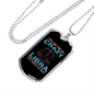 Crazy Libra Zodiac Necklace Stainless Steel or 18k Gold Dog Tag 24" Chain-Express Your Love Gifts