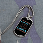 Crazy Libra Zodiac Necklace Stainless Steel or 18k Gold Dog Tag 24" Chain-Express Your Love Gifts