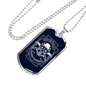 Criminal Bandit Warrior Necklace Stainless Steel or 18k Gold Dog Tag 24"-Express Your Love Gifts
