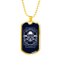 Criminal Bandit Warrior Necklace Stainless Steel or 18k Gold Dog Tag 24"-Express Your Love Gifts