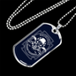 Criminal Bandit Warrior Necklace Stainless Steel or 18k Gold Dog Tag 24"-Express Your Love Gifts