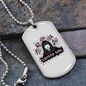 Cripto Girl Crypto Necklace Stainless Steel or 18k Gold Dog Tag 24" Chain-Express Your Love Gifts