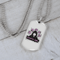 Cripto Girl Crypto Necklace Stainless Steel or 18k Gold Dog Tag 24" Chain-Express Your Love Gifts