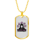 Cripto Girl Crypto Necklace Stainless Steel or 18k Gold Dog Tag 24" Chain-Express Your Love Gifts