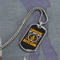 Cruisin' My Way Into Bitcoin Crypto Necklace Stainless Steel or 18k Gold Dog Tag 24" Chain-Express Your Love Gifts