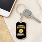 Crypto Billionaire Crypto Keychain Stainless Steel or 18k Gold Dog Tag Keyring-Express Your Love Gifts