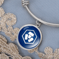 Crypto.com Coin (CRO) Bracelet Stainless Steel or 18k Gold Circle Bangle-Express Your Love Gifts