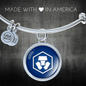 Crypto.com Coin (CRO) Bracelet Stainless Steel or 18k Gold Circle Bangle-Express Your Love Gifts