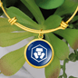 Crypto.com Coin (CRO) Bracelet Stainless Steel or 18k Gold Circle Bangle-Express Your Love Gifts