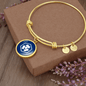 Crypto.com Coin (CRO) Bracelet Stainless Steel or 18k Gold Circle Bangle-Express Your Love Gifts