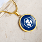 Crypto.com Coin (CRO) Circle Necklace Stainless Steel or 18k Gold 18-22"-Express Your Love Gifts