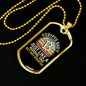 Crypto Dad Crypto Necklace Stainless Steel or 18k Gold Dog Tag 24" Chain-Express Your Love Gifts