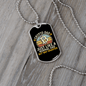 Crypto Dad Crypto Necklace Stainless Steel or 18k Gold Dog Tag 24" Chain-Express Your Love Gifts