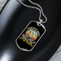 Crypto Dad Crypto Necklace Stainless Steel or 18k Gold Dog Tag 24" Chain-Express Your Love Gifts