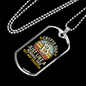 Crypto Dad Crypto Necklace Stainless Steel or 18k Gold Dog Tag 24" Chain-Express Your Love Gifts