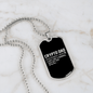 Crypto Dad Definition Crypto Necklace Stainless Steel or 18k Gold Dog Tag 24" Chain-Express Your Love Gifts