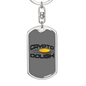 Crypto Dough Crypto Keychain Stainless Steel or 18k Gold Dog Tag Keyring-Express Your Love Gifts