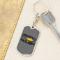 Crypto Dough Crypto Keychain Stainless Steel or 18k Gold Dog Tag Keyring-Express Your Love Gifts