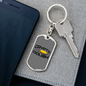 Crypto Dough Crypto Keychain Stainless Steel or 18k Gold Dog Tag Keyring-Express Your Love Gifts