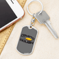 Crypto Dough Crypto Keychain Stainless Steel or 18k Gold Dog Tag Keyring-Express Your Love Gifts