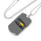 Crypto Dough Crypto Necklace Stainless Steel or 18k Gold Dog Tag 24" Chain-Express Your Love Gifts
