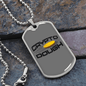 Crypto Dough Crypto Necklace Stainless Steel or 18k Gold Dog Tag 24" Chain-Express Your Love Gifts