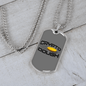Crypto Dough Crypto Necklace Stainless Steel or 18k Gold Dog Tag 24" Chain-Express Your Love Gifts