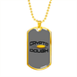 Crypto Dough Crypto Necklace Stainless Steel or 18k Gold Dog Tag 24" Chain-Express Your Love Gifts