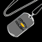 Crypto Dough Crypto Necklace Stainless Steel or 18k Gold Dog Tag 24" Chain-Express Your Love Gifts