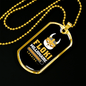 Crypto Floki Crypto Necklace Stainless Steel or 18k Gold Dog Tag 24" Chain-Express Your Love Gifts