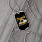 Crypto is Life Crypto Necklace Stainless Steel or 18k Gold Dog Tag 24" Chain-Express Your Love Gifts