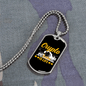 Crypto is Life Crypto Necklace Stainless Steel or 18k Gold Dog Tag 24" Chain-Express Your Love Gifts