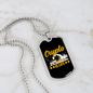 Crypto is Life Crypto Necklace Stainless Steel or 18k Gold Dog Tag 24" Chain-Express Your Love Gifts