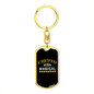 Crypto is Magical Crypto Keychain Stainless Steel or 18k Gold Dog Tag Keyring-Express Your Love Gifts