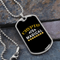 Crypto is Magical Crypto Necklace Stainless Steel or 18k Gold Dog Tag 24" Chain-Express Your Love Gifts