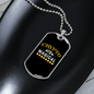 Crypto is Magical Crypto Necklace Stainless Steel or 18k Gold Dog Tag 24" Chain-Express Your Love Gifts
