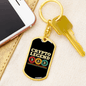 Crypto Legend Crypto Keychain Stainless Steel or 18k Gold Dog Tag Keyring-Express Your Love Gifts