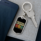 Crypto Legend Crypto Keychain Stainless Steel or 18k Gold Dog Tag Keyring-Express Your Love Gifts
