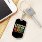 Crypto Legend Crypto Keychain Stainless Steel or 18k Gold Dog Tag Keyring-Express Your Love Gifts