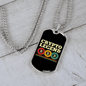 Crypto Legend Crypto Necklace Stainless Steel or 18k Gold Dog Tag 24" Chain-Express Your Love Gifts