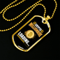 Crypto Millionaire Crypto Necklace Stainless Steel or 18k Gold Dog Tag 24-Express Your Love Gifts